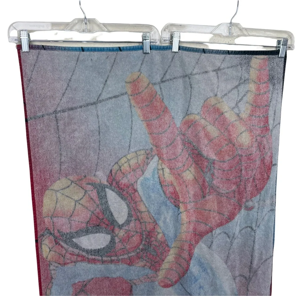 Vintage Ultimate Spider-Man Beach Towel 28”x48” 2001 Marvel Jay Franco Cotton HF